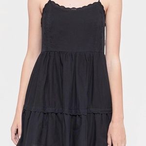 Hanna Scallop Babydoll Mini Dress